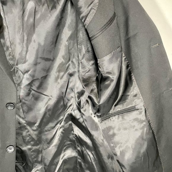 Pronto Uomo grey 2 button blazer suit jacket men’s 38 long - Picture 7 of 14